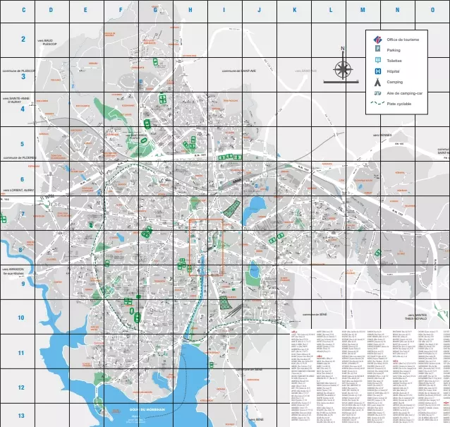 Plan de Vannes